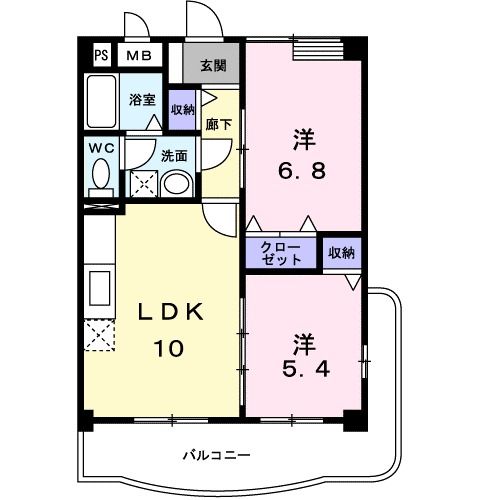 【ヴェルドミールＳの間取り】