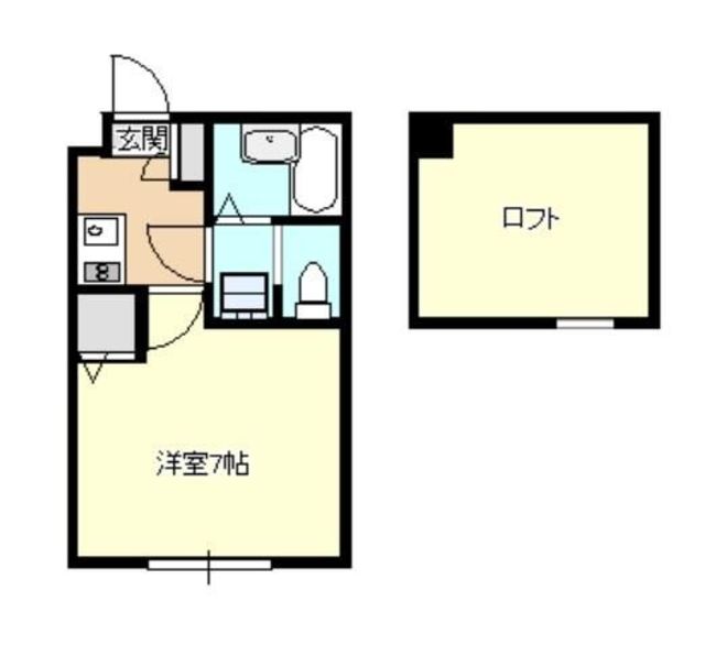 相模原市南区上鶴間本町のアパートの間取り