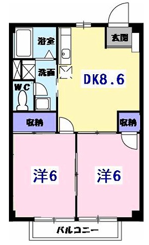 シャルマンコーポ走谷の間取り