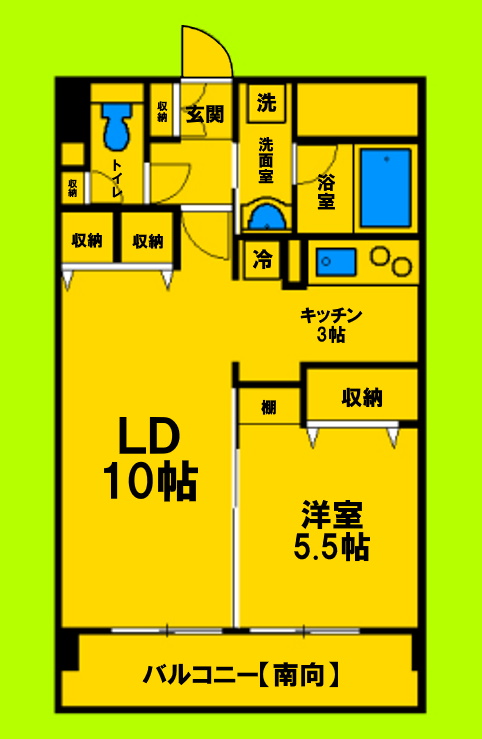 尼崎市潮江のマンションの間取り