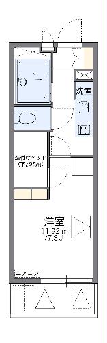 レオパレスコンフォート大津京の間取り