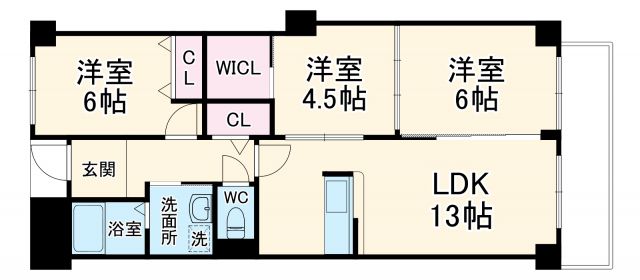 パークアヴェニュー緑地の間取り