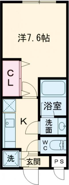 泉南郡田尻町吉見のアパートの間取り