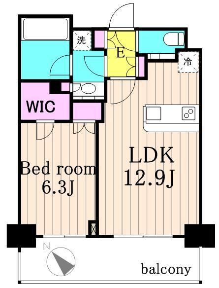 【中央区日本橋堀留町のマンションの間取り】