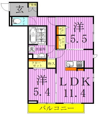 ファミユCの間取り