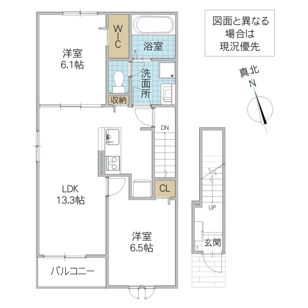 グラースSAM Iの間取り