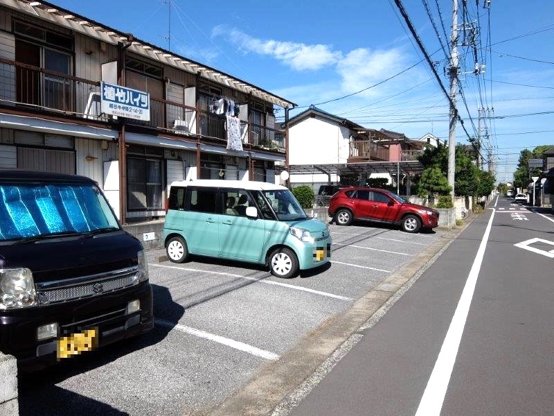 【植竹ハイツの駐車場】