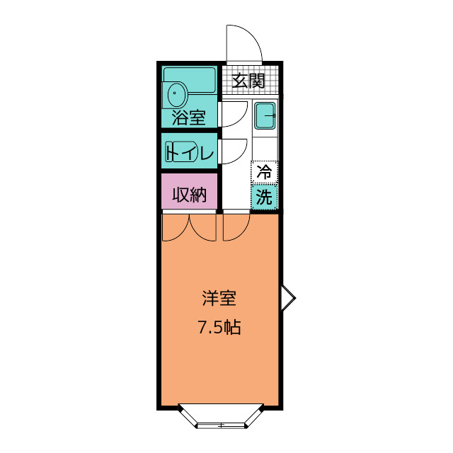 レジデンス栗山の間取り