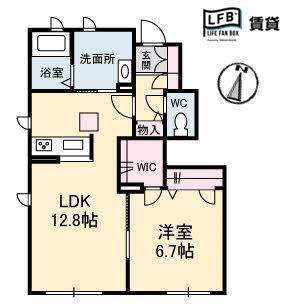 シャーメゾン橘　Ａ棟の間取り