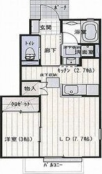 プラスI号館(ペット可・禁煙物件)の間取り