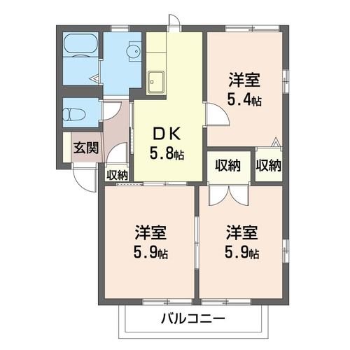 プレミールＡの間取り