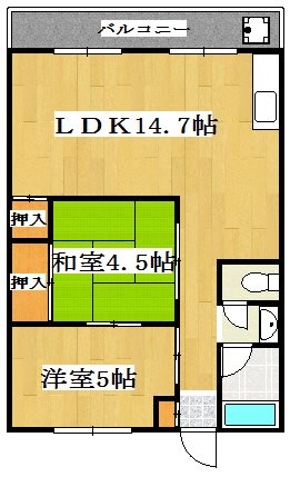 三貴マンションの間取り