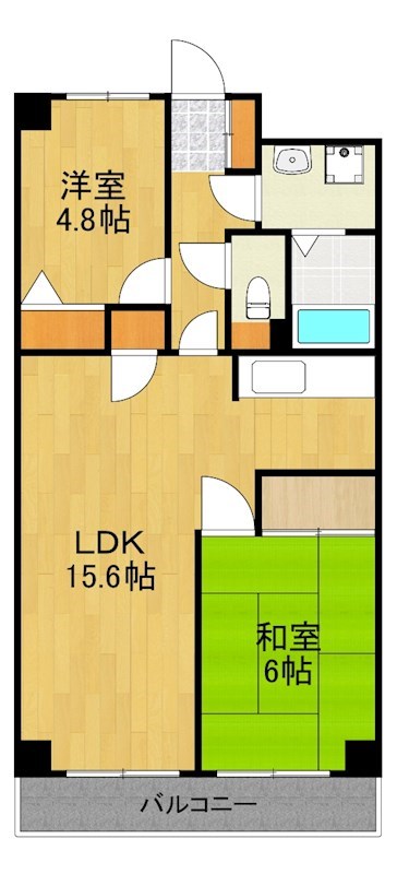 川崎市幸区小倉のマンションの間取り