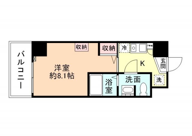 カレッジコート富山大学正門前の間取り