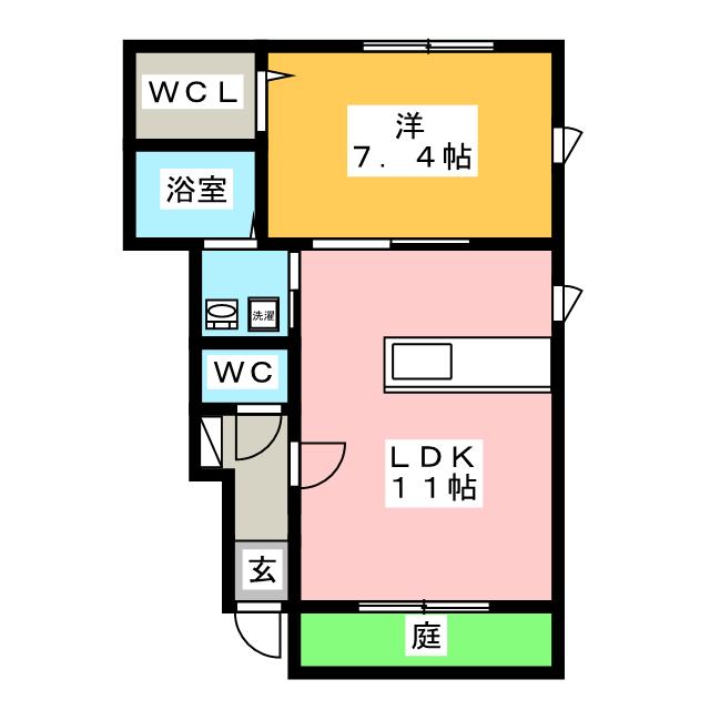 シャーメゾン　仙古　Ｂ棟の間取り