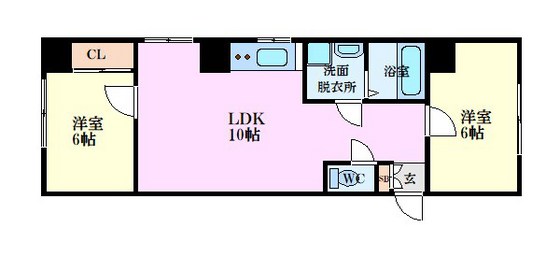 鷹野橋マンションの間取り