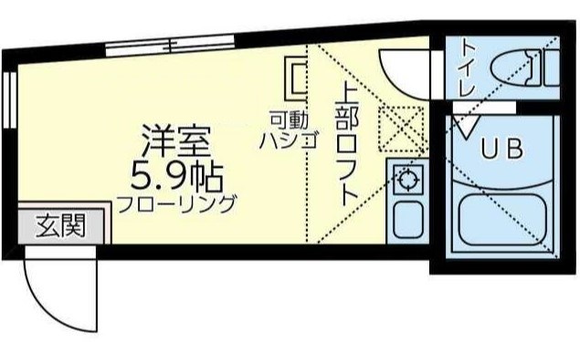 ユナイト生田マドンナストリートの間取り