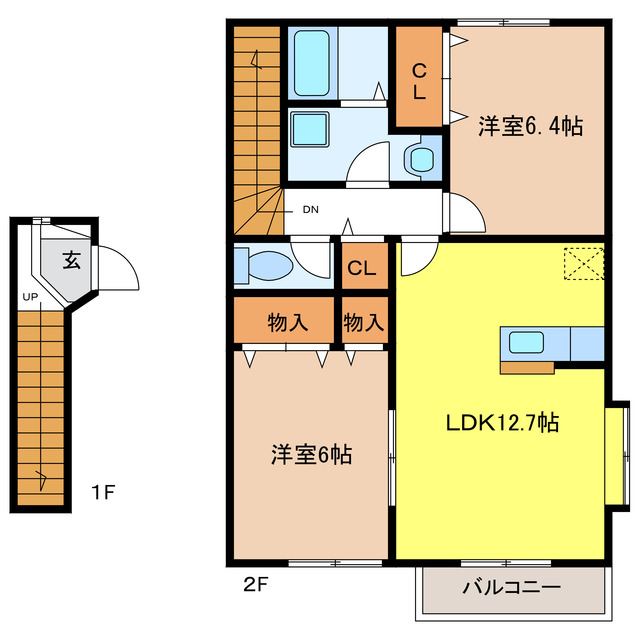 スリーエム　Ａの間取り