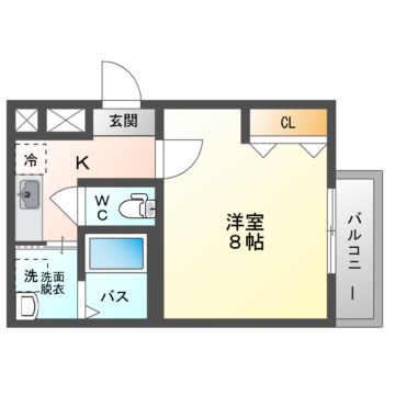 守口市大日町のアパートの間取り