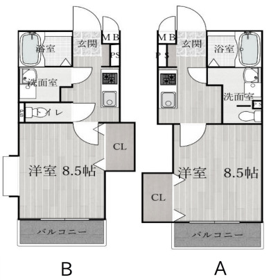 深谷市上柴町西のマンションの間取り