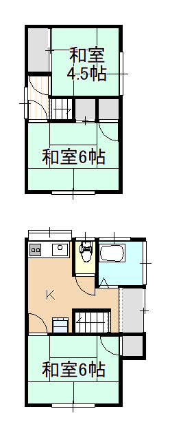 【羽島貸家の間取り】