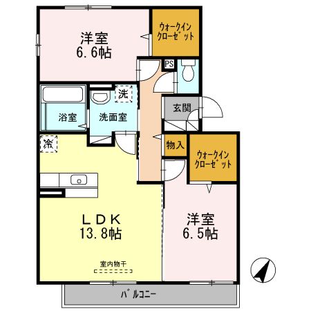 クレール古新開の間取り