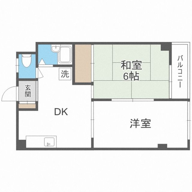 高槻市芥川町のマンションの間取り