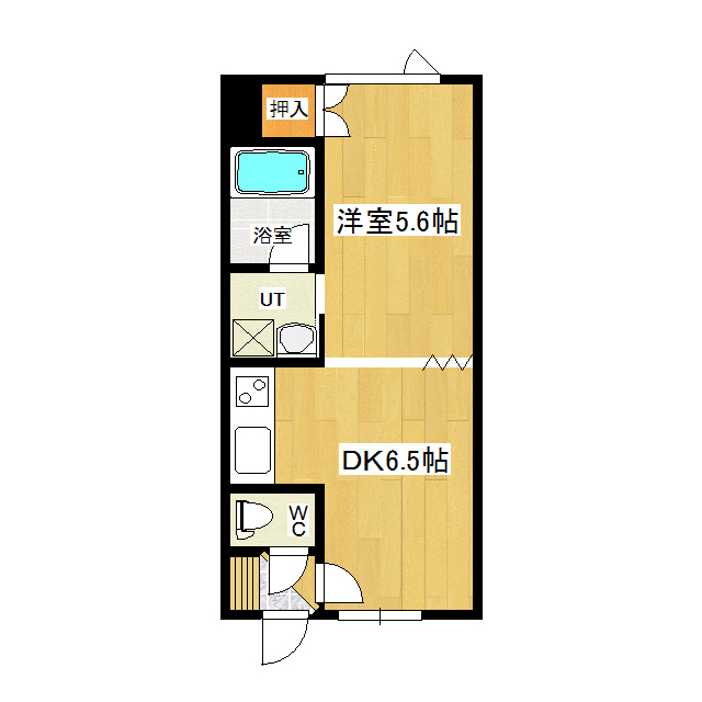 大学ハイツ５の間取り