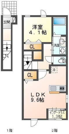 足柄下郡箱根町仙石原のアパートの間取り