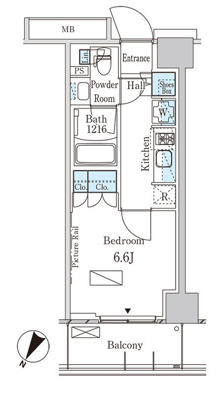 パークアクシス横濱大通り公園の間取り