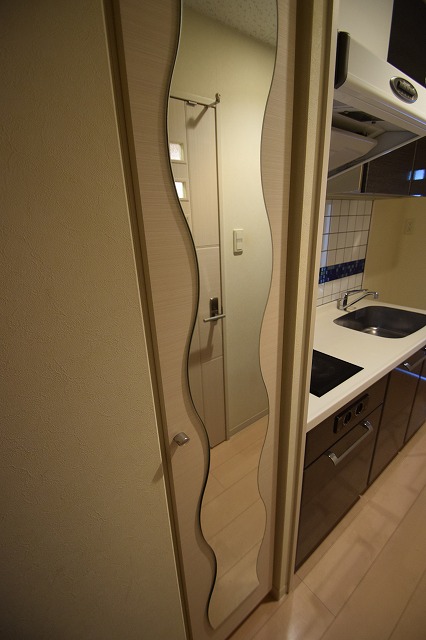 玄関　玄関まわりもスタイリッシュです＊号室・階数によって色味違いま