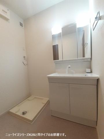 洗面設備　※同タイプ部屋の写真です。
