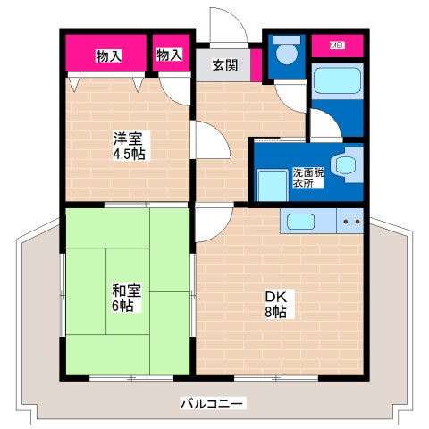 カサヴォストラ喜連3NEWHOPEの間取り写真