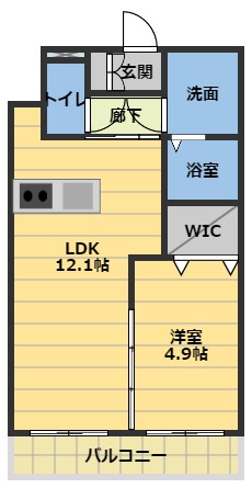 ブルースカイマンションXの間取り写真