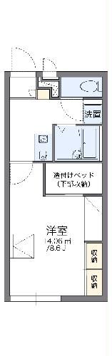 レオパレス千現の間取り写真