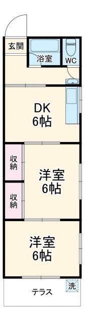 メゾンハイツ市川の間取り写真