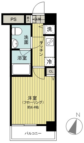 スカイコート都立大学第3の間取り写真