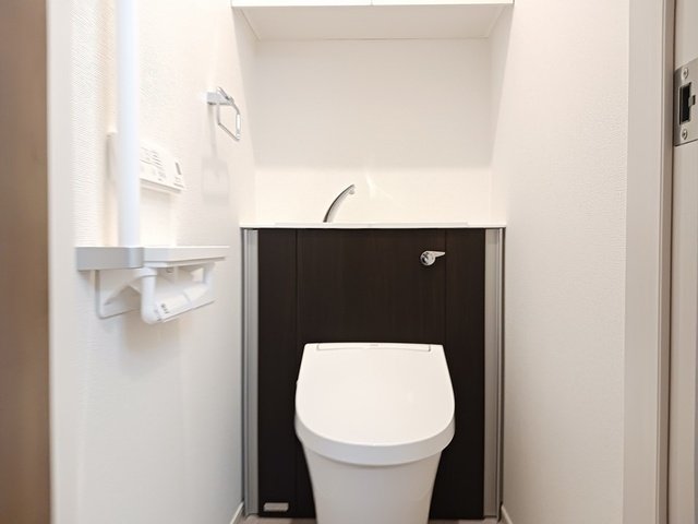 富山地鉄本線 越中荏原駅 徒歩11分 2階建 築1年のトイレ写真