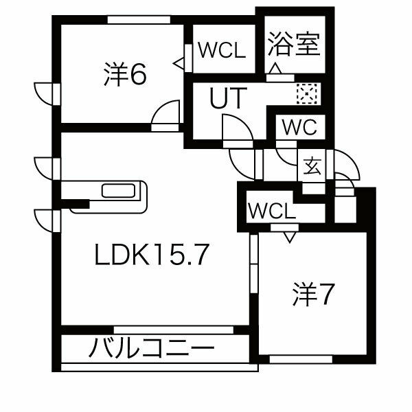 サージュブリエIの間取り写真