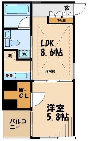 ガーデニエール砧 WESTの間取り写真