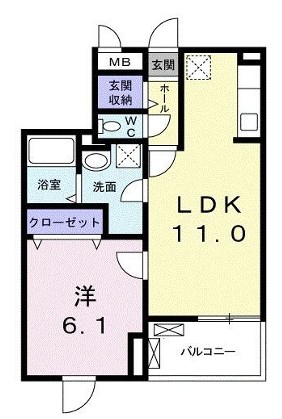 東急東横線 大倉山駅 徒歩14分 4階建 築8年の間取り写真