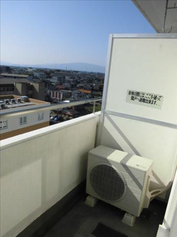 バルコニー　南向きのベランダです