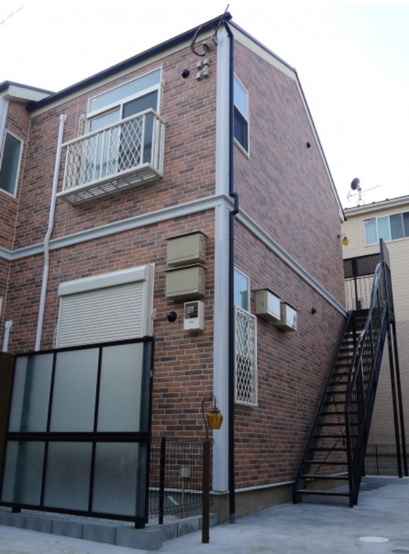 建物外観　レンガ調のデザイナーズ