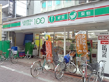 コンビニ　ローソンストア100 平野背戸口店（コンビニ）まで391m