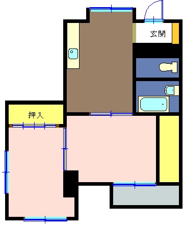 沼津市八幡町のマンションの間取り