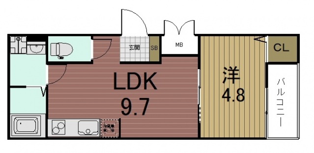 シェリールの間取り