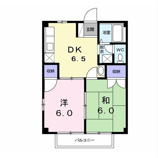 フラワーハイツの間取り