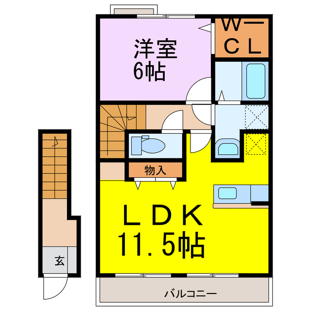 アンソレイユの間取り