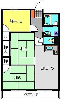 天王町ハイタウンの間取り