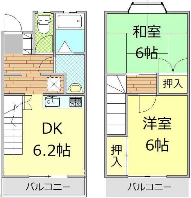 御殿場市竈のアパートの間取り